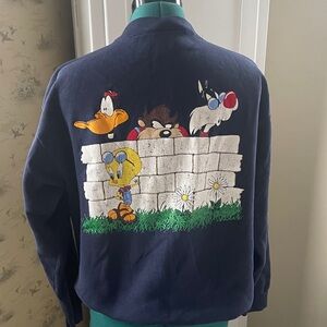 Vintage Looney Tunes Character Navy Crewneck